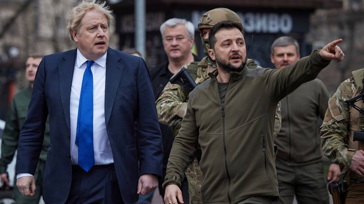 Wojna rosyjsko-ukraińska: Boris Johnson w tajnej podróży do Kijowa spotyka się z prezydentem Wołodymyrem Zełenskim