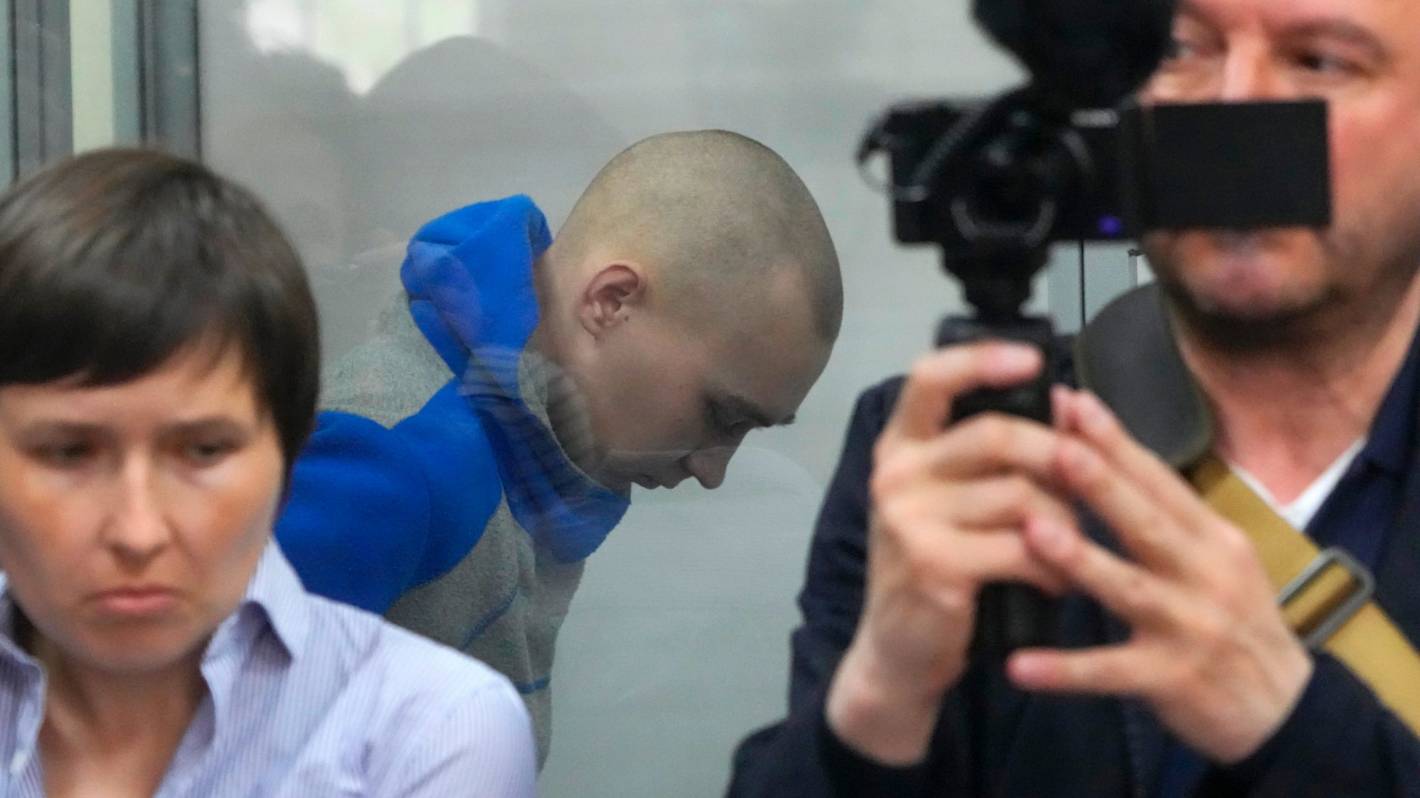 Rosyjski żołnierz na procesie w pierwszej sprawie o zbrodnie wojenne na Ukrainie