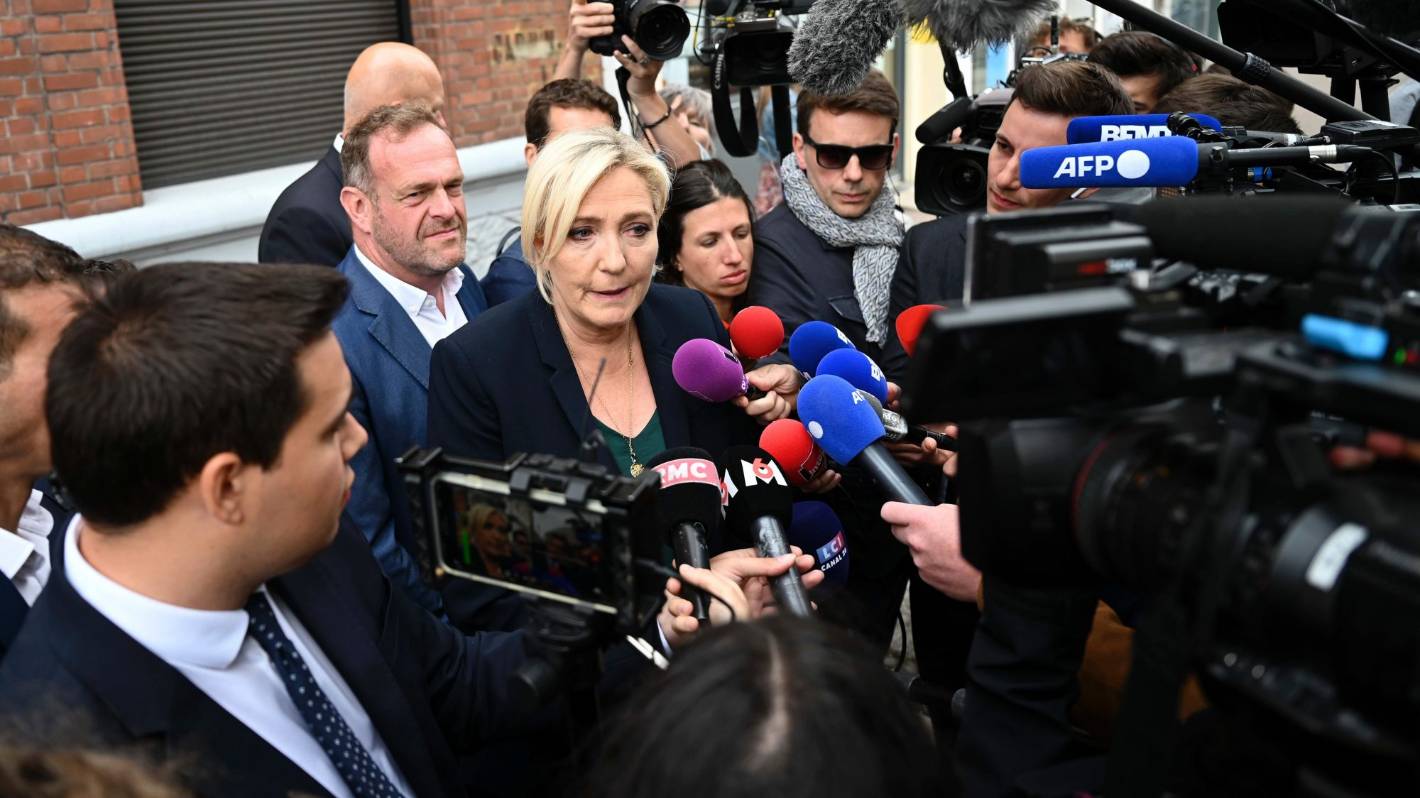 Marine Le Pen z Francji mówi, że ogromne zyski w parlamencie to „wydarzenie sejsmiczne”